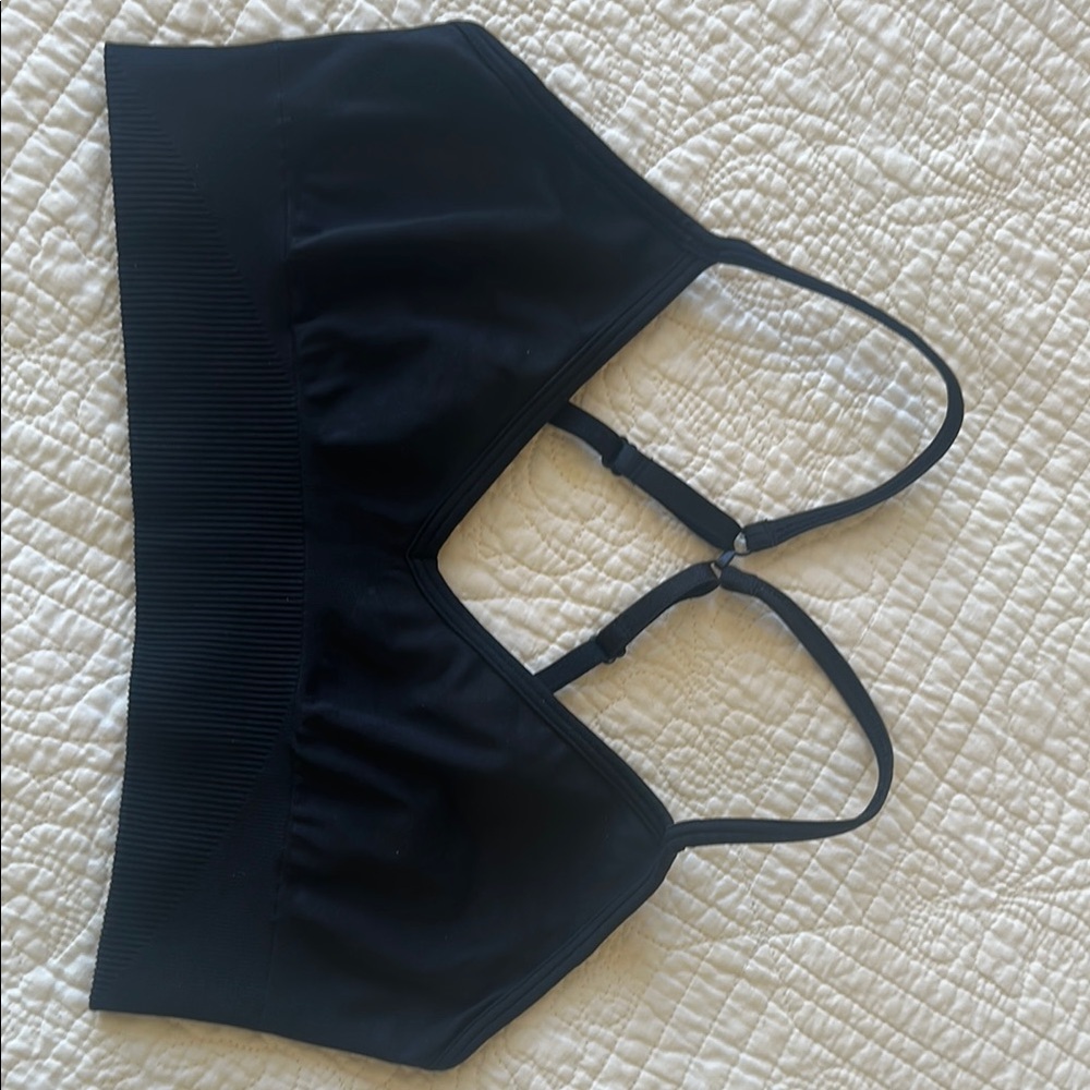 Lululemon Black Strappy Bralette size M